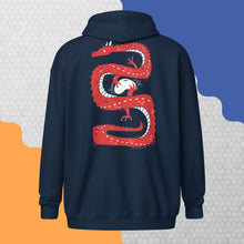 Load image into Gallery viewer, RubyConf Unisex Zip Hoodie Navy (S-5XL) Front/Back Design