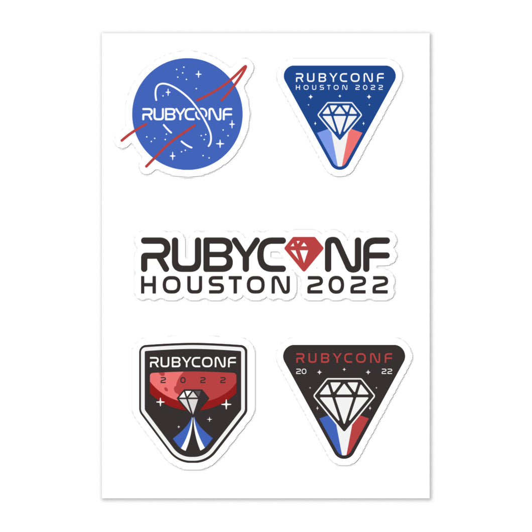 RubyConf Sticker Sheet